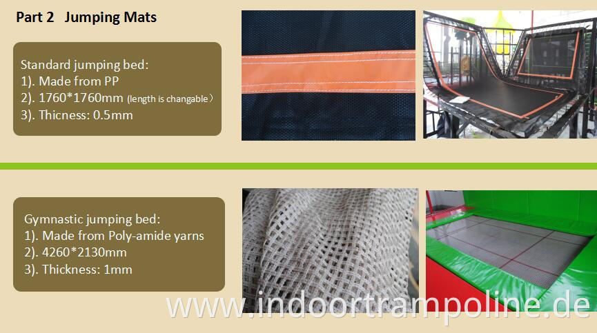 Jumping mats of professional Trampoline for Sale